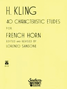 40 CHARACTERISTIC ETUDES F HORN cover